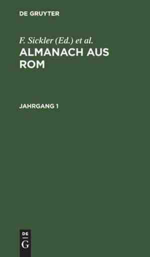 Foto: Almanach aus rom  jahrgang 1