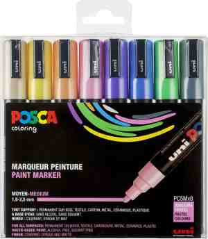 Foto: Uni posca stiften pastel colors pc5m 2 5 mm lijn