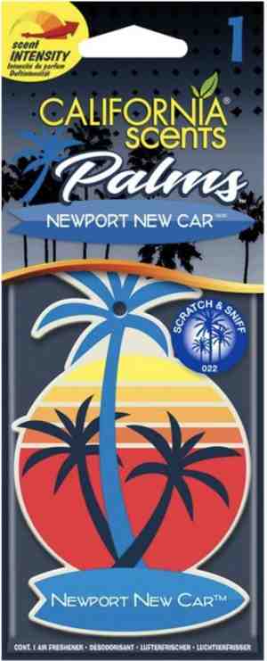 Foto: California scents palm tree luchtverfrisser   auto geurhanger   auto verfrisser   newport new car