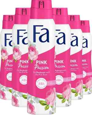 Foto: Fa pink passion deodorant voordeelverpakking 6 x 150 ml