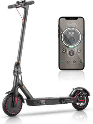 Foto: Elektrische step pro voor volwassenen   elektrische scooter met 8 5banden   motorvermogen e step van 350w   bereik tot 28km aan snelheid van 25kmu   met app