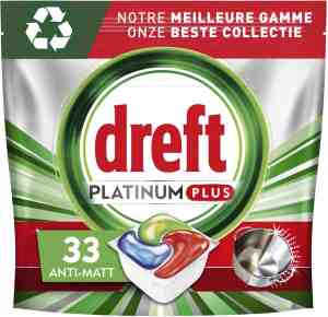 Foto: Dreft platinum plus all in one vaatwascapsules citroen 33 capsules