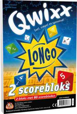 Foto: White goblin games qwixx longo 2 scorebloks   dobbelspel
