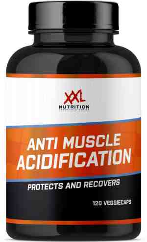Foto: Xxl nutrition anti muscle acidification supplement spierherstel bij spierverzuring 120 capsules