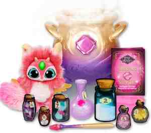 Foto: Magic mixies roze   magische ketel met chte mist   interactief pluche