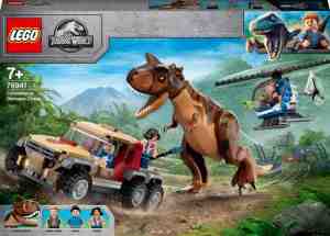 Foto: Lego jurassic world achtervolging van dinosaurus carnotaurus   76941