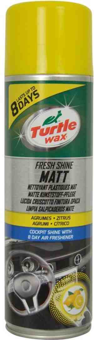 Foto: Turtle wax fresh shine matt cockpitspray voor de auto 500ml cockpitreiniger