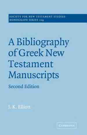 Foto: Society for new testament studies monograph seriesseries number 109 a bibliography of greek new testament manuscripts