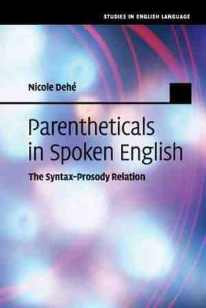 Foto: Studies in english language  parentheticals in spoken english