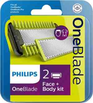 Foto: Philips oneblade original blade qp62050   vervangmesjes body kit   2 stuks