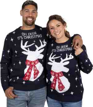 Foto: Uglyxmas   foute kersttrui dames heren   christmas sweater oh deer its christmas   mannen vrouwen maat xxxl