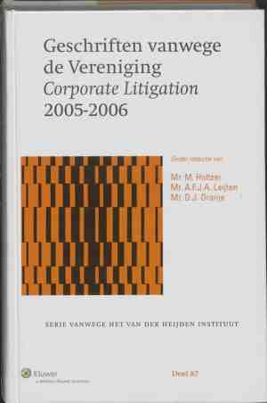 Foto: Geschriften vanwege de vereniging corporate litigation 2005 2006