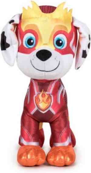 Foto: Pluche paw patrol knuffel marshall   mighty pups super paws   27 cm   cartoon knuffels   speelgoed voor kinderen