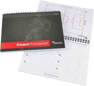 Foto: Notitieblok pro coach voetbal a5 papier zwart 6 stuks