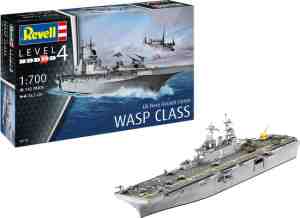 Foto: 1 700 revell 05178 assault carrier uss wasp class plastic modelbouwpakket