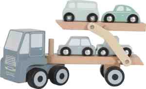 Foto: Little dutch speelgoed houten transportwagen   mint