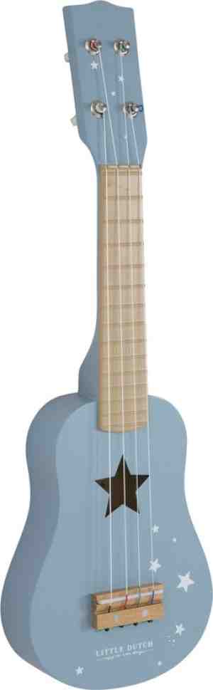Foto: Little dutch speelgoed houten gitaar   blauw