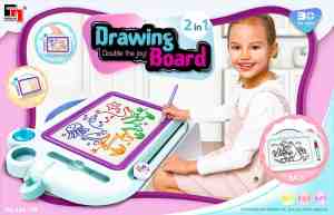 Foto: Drawing board tekenbord met accessoires 34 x 26 x 4 cm 