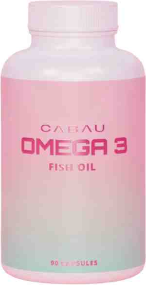 Foto: Cabau omega 3 visolie multivitamine 90 capsules van rund halal hoog in dha epa voedingssupplement