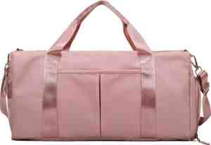 Foto: Yono reistas handbagage 40x20x25   weekendtas ryanair sporttas   schoudertas dames en heren roze
