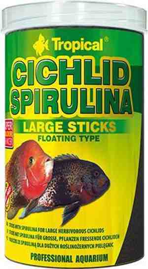 Foto: Tropical visvoer spirulina medium sticks floating type 360 gr 1000ml