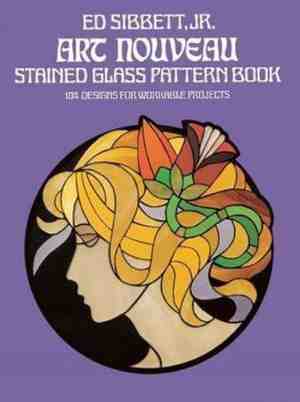 Foto: Art nouveau stained glass pattern book