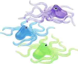 Foto: Duikspeelgoed octopus 3 stuks duik speelgoed verschillende kleuren water waterspeelgoed kinderen zomer