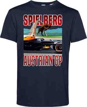 Foto: T shirt spielberg gp austian formule 1 fan max verstappen red bull racing supporter navy maat l