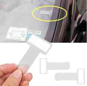 Foto: Parkeerticket houder autoruit parkeerkaart clip kaarthouder auto tickethouder ticketclip parkeren