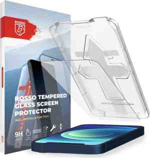 Foto: Rosso apple iphone 13 mini screenprotector gehard glas case friendly met installatietray eenvoudige montage