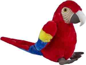 Foto: Pluche knuffel dieren rode macaw papegaai vogel van 30 cm   speelgoed knuffels vogels   leuk als cadeau voor kinderen