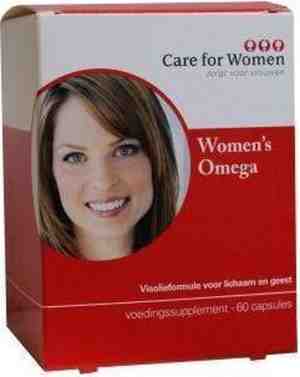 Foto: Care for women omega 3 60 capsules visolie voedingssupplement