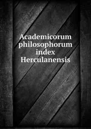 Foto: Academicorum philosophorum index herculanensis