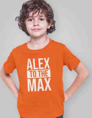 Foto: Oranje koningsdag t shirt kind alex to the max 5 6 jaar maat 110 116 oranje kleding shirts feestkleding