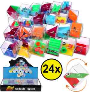 Foto: Decopatent uitdeelcadeaus 24 stuks geduldspelletjes kubus   traktatie uitdeelcadeautjes voor kinderen   klein speelgoed traktaties