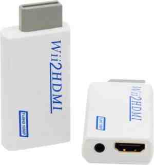 Foto: Garpex wii aansluiting naar hdmi adapter   exclusief geschikt voor nintendo wii inclusief 15m hdmi kabel   full hd 1080p   audio video converter geschikt voor wii