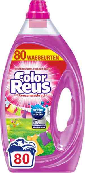 Foto: Color reus gel vloeibaar wasmiddel gekleurde was voordeelverpakking 80 wasbeurten