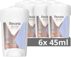Foto: Rexona deodorant vrouw stick women maximum protection clean scent anti transpirant cream 6 x 45 ml voordeelverpakking