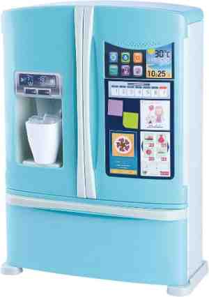 Foto: Mijn slimme koelkast amerikaanse speelgoedkoelkast met 6 geluiden blauw