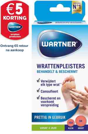 Foto: Wartner wrattenpleisters   behandelt en beschermt bij wratten   wrattenbehandeling   24 stuks