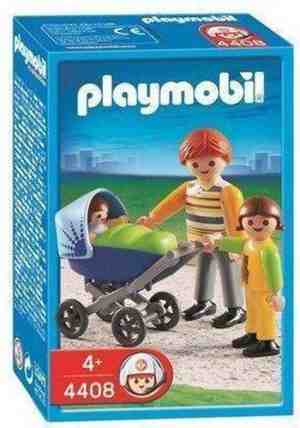 Foto: Playmobil vader met kinderwagen   4408