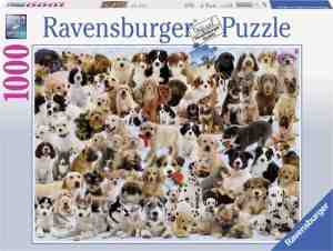 Foto: Ravensburger puzzel hondencollage   legpuzzel   1000 stukjes