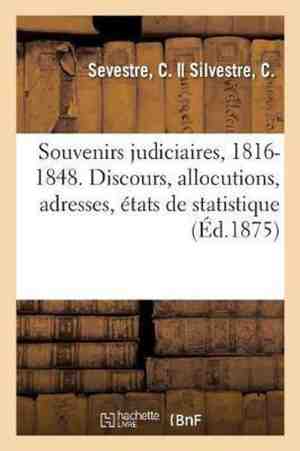 Foto: Souvenirs judiciaires 1816 1848