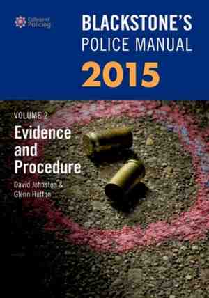 Foto: Blackstone s police manual volume 2 evidence and procedure 2015