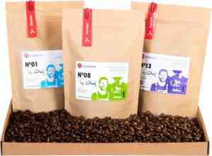 Foto: Localroast koffiebonen proefpakket cadeaupakket vers gebrand bonen top selectie 3 x 200 g direct van amsterdamse microbranderij