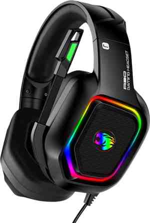 Foto: Gaming headset met microfoon   headset ps4 ps5 xbox one xbox series en pc   7 1 surround sound