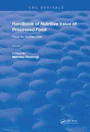 Foto: Routledge revivals   handbook of nutritive value of processed food