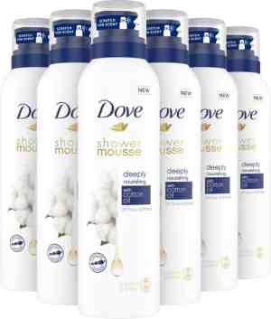 Foto: Dove deeply nourishing doucheschuim   6 x 200ml   voordeelverpakking