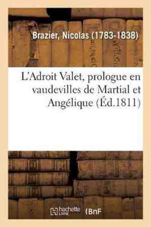 Foto: L adroit valet prologue en vaudevilles de martial et ang lique jeux gymniques paris 14 mars 1811