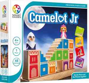 Foto: Smartgames   camelot junior   48 opdrachten   houten denkspel   ridder en prinses